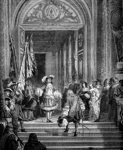 Il ritorno del Gran Condé a Versailles, 1674 1882-1884 da Unbekannt