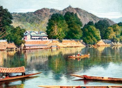 Il fiume Jhelum e il clubhouse a Srinagar, India, inizio XX secolo da Unbekannt
