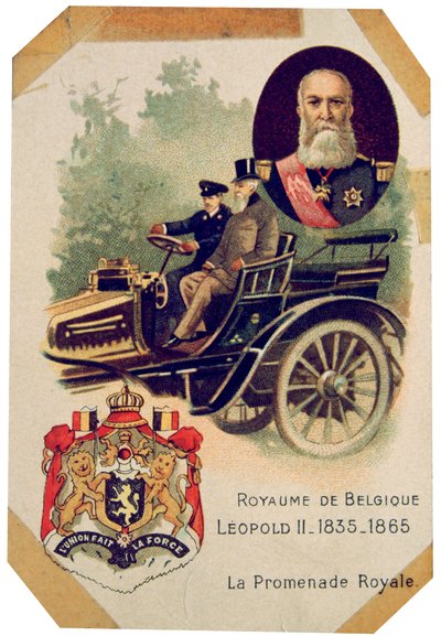 Il giro reale di Leopoldo II, Re dei Belgi, c1900 da Unbekannt