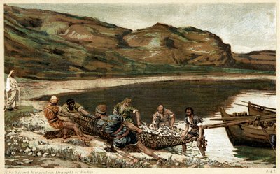 La seconda pesca miracolosa, c1890 da Unbekannt