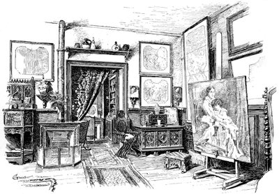 Il piccolo studio di Paul-Jacques-Aimé Baudry, c1880-1882 da Unbekannt