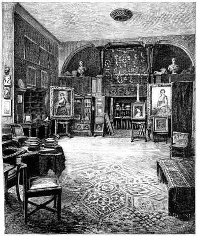 Lo studio di Sir Frederic Leighton da Unbekannt