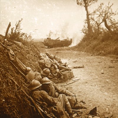 La presa di Courcelles, Francia settentrionale, giugno 1918 da Unbekannt