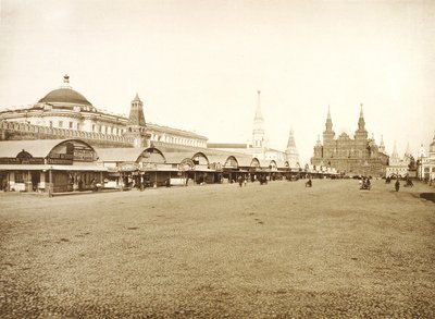 Le file commerciali in Piazza Rossa, Mosca, Russia, 1888 da Unbekannt