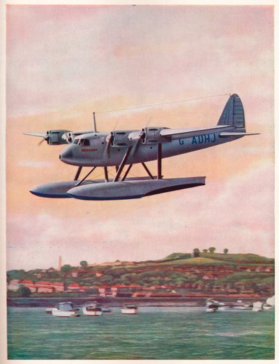 Il componente superiore del velivolo composito Short-Mayo Mercury, c1929 c1937 da Unbekannt