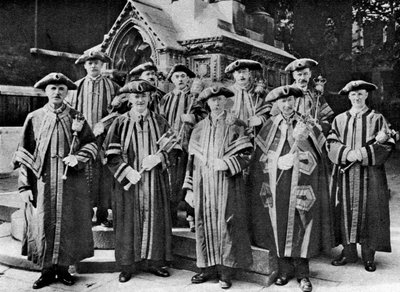 I beadles del quartiere, Guildhall, Londra, 1926-1927 da Unbekannt