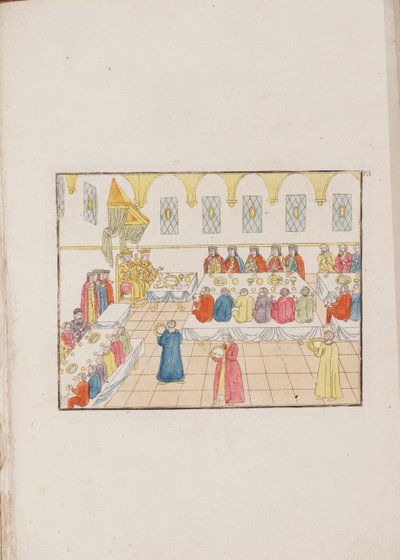 Cerimonia di matrimonio dello Zar Mikhail Feodorovich e Yevdokiya Lukyanovna, 1810 da Unbekannt