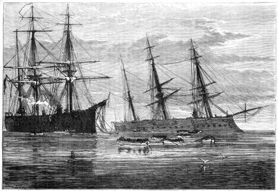Il naufragio della HMS Vanguard, XIX secolo da Unbekannt