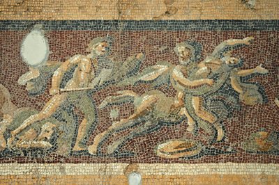 Scena teatrale, mosaico da Daphne, Turchia da Unbekannt