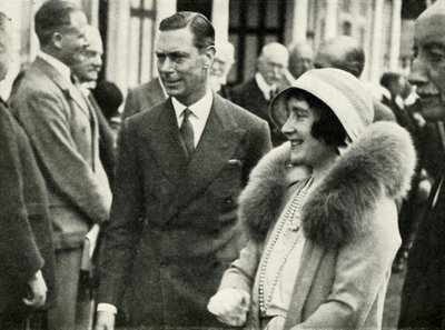 Le loro Maestà alla Fiera Agricola Reale, Southampton, 1932, 1937 da Unbekannt