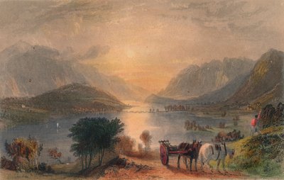 Thirlmere & Helvellen &c. Da Raven Crag, c1830 da Unbekannt