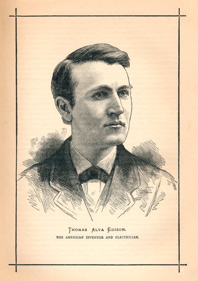 Thomas Alva Edison, inventore americano da Unbekannt