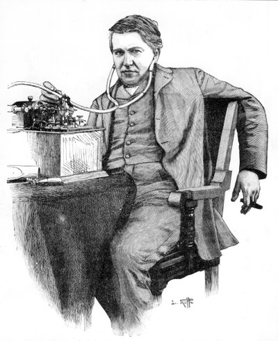 Thomas Alva Edison, inventore americano da Unbekannt