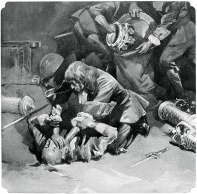Thomas Blood che tenta di rubare i Gioielli della Corona dalla Torre di Londra nel 1671, 1937 da Unbekannt