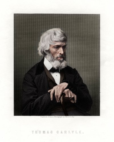 Thomas Carlyle, saggista, satirico e storico scozzese, metà-fine XIX secolo da Unbekannt