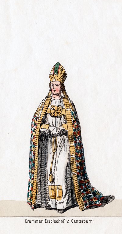 Thomas Cranmer, costume per l