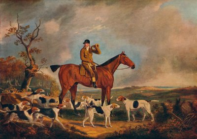 Thomas Oldaker su Pickle con i suoi segugi, XIX secolo da Unbekannt