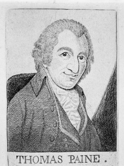Thomas Paine, rivoluzionario, scrittore e filosofo anglo-americano, c1790 da Unbekannt