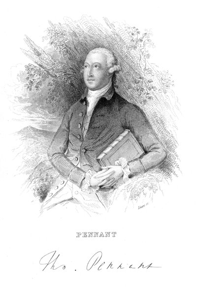 Thomas Pennant, naturalista e viaggiatore britannico del XVIII secolo, c. 1840 da Unbekannt