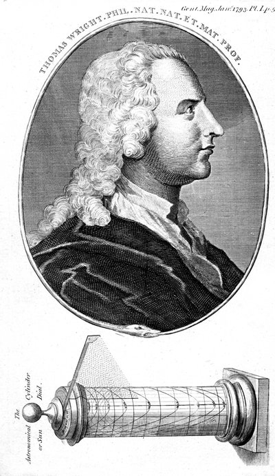 Thomas Wright, astronomo inglese, costruttore di strumenti scientifici e insegnante, 1793 da Unbekannt