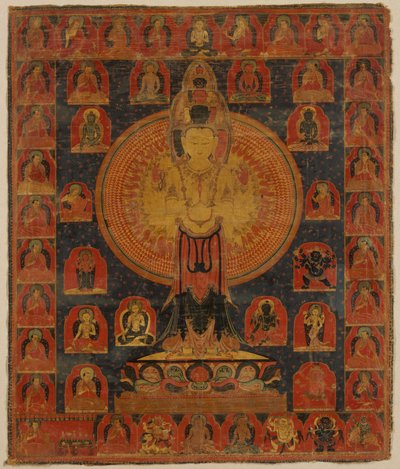 Chenresi dalle Mille Braccia, una Forma Cosmica del Bodhisattva Avalokiteshvara da Unbekannt