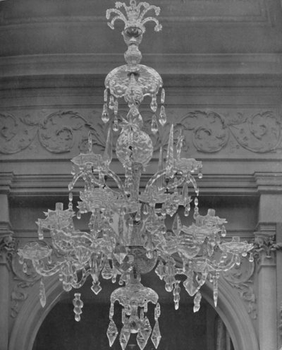Lampadario a tre livelli per 20 luci c.1770, 1928 da Unbekannt