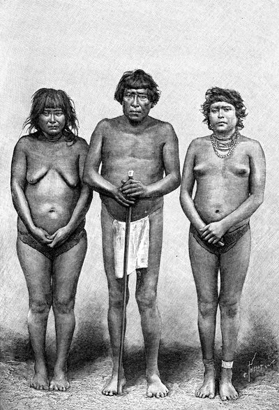 Tre indiani Guarauni, Venezuela, 1895 da Unbekannt