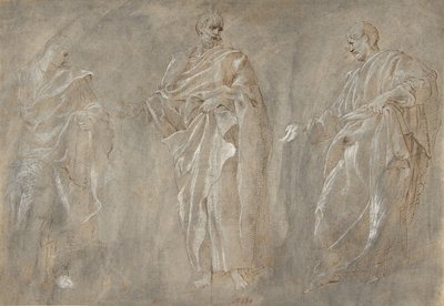 Tre figure in piedi da Unbekannt