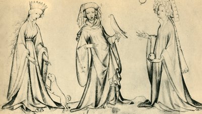Tre giovani donne da Unbekannt