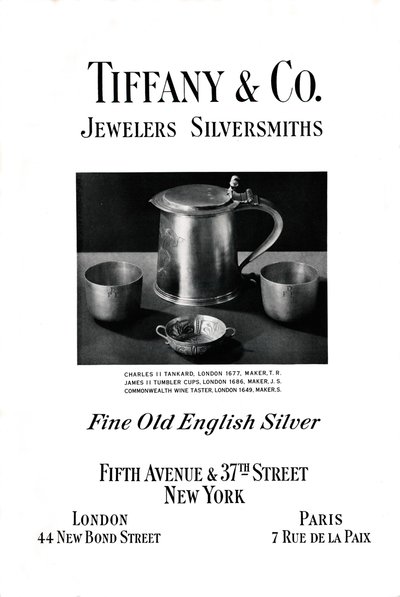 Pubblicità di Tiffany & Co., 1937 da Unbekannt