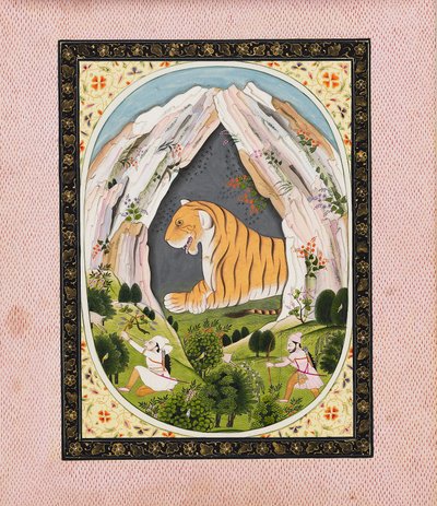 Tigre in una caverna, c1810 da Unbekannt