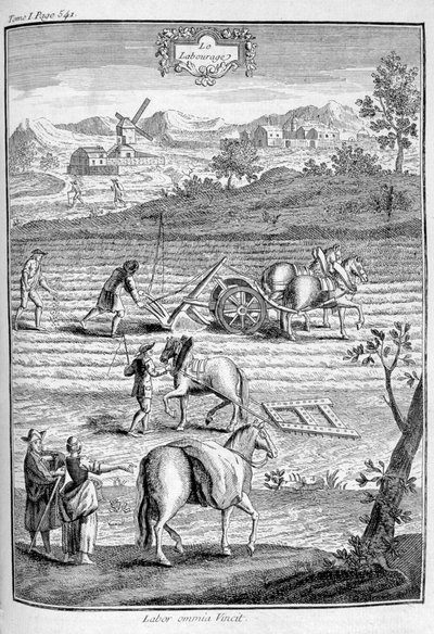 Aratura della terra, 1775 da Unbekannt
