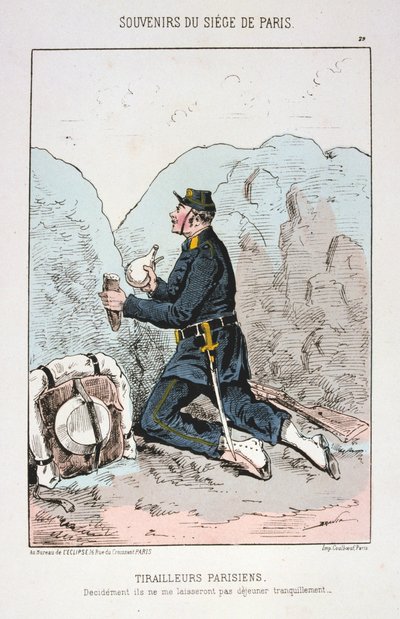 Tirailleurs Parisiens, Assedio di Parigi, 1870-1871 da Unbekannt