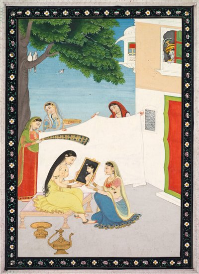 Toilette di Radha, c. 1810-1820 da Unbekannt
