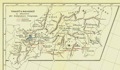 Tokaido & Nakasendo per illustrare la Campagna di Sekigahara, 1903 da Unbekannt