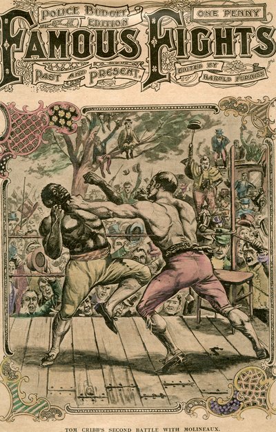 Seconda battaglia di Tom Cribb con Molineaux, 1811 fine XIX o inizio XX secolo da Unbekannt