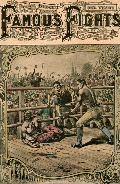 Il secondo combattimento di Tom Spring con Jack Langan, 1824 fine XIX o inizio XX secolo da Unbekannt