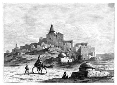 Tomba di Giona, vicino alla moschea, sul tumulo artificiale di Nabbi Yunis, Ninive, Assiria, c1890 da Unbekannt