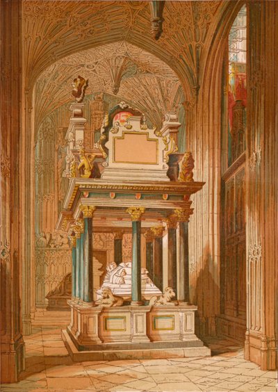 Tomba della Regina Elisabetta. - Abbazia di Westminster, c1845, 1864 da Unbekannt