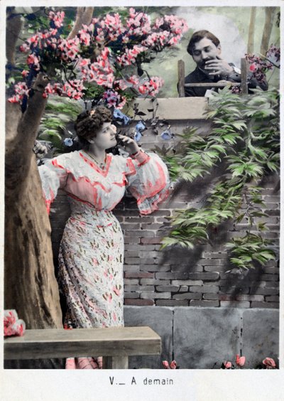 Domani, cartolina francese vintage, c1900 da Unbekannt