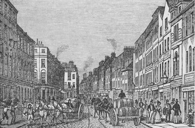 Tooley Street nella prima metà del XIX secolo, c1840, 1912 da Unbekannt