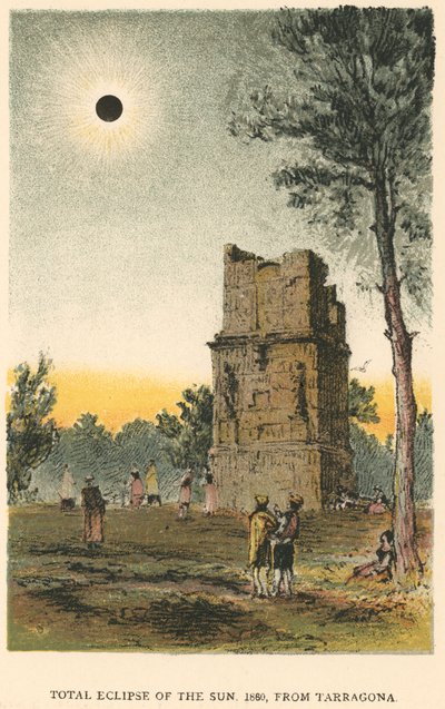 Eclissi solare totale del 1860 osservata da Tarragona, Spagna, 1884 da Unbekannt