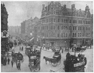 Angolo di Tottenham Court Road, Londra, c1903 da Unbekannt