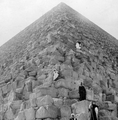 Angolo dei turisti, la Grande Piramide di Giza, Egitto, XX secolo da Unbekannt
