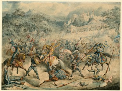 Torneo di cavalieri montati, 1840 da Unbekannt