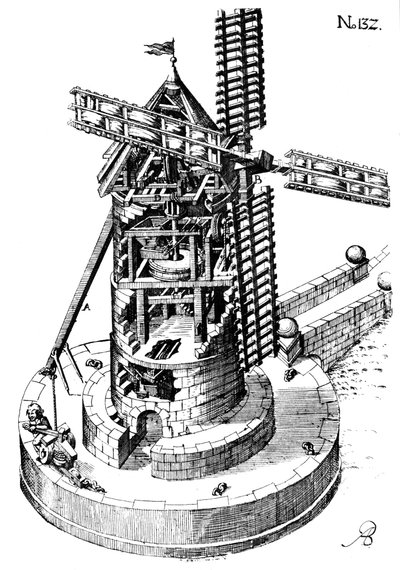 Mulino a torre, 1620 da Unbekannt