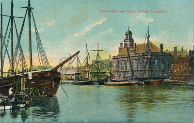 Municipio e molo, Great Yarmouth, Norfolk, c1905 da Unbekannt