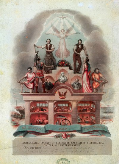 Pergamena del sindacato da Unbekannt