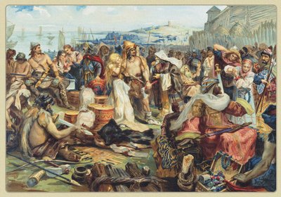 Commercio in uno stato slavo orientale antico, XIX secolo da Unbekannt