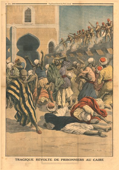Tragica ribellione dei prigionieri al Cairo, 1914 da Unbekannt